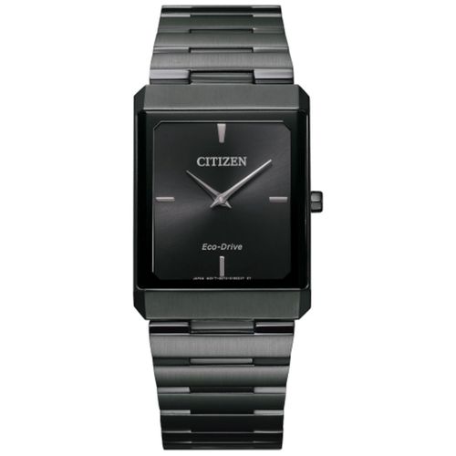 Unisex Eco Drive Watch - Stiletto Black Dial Bracelet / AR3107-57E - Citizen - Modalova