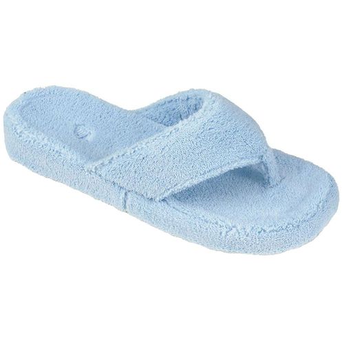 Women’s Slippers - Spa Thong Powder Blue Terry, Extra Large / A10454AEVWXL - Acorn - Modalova