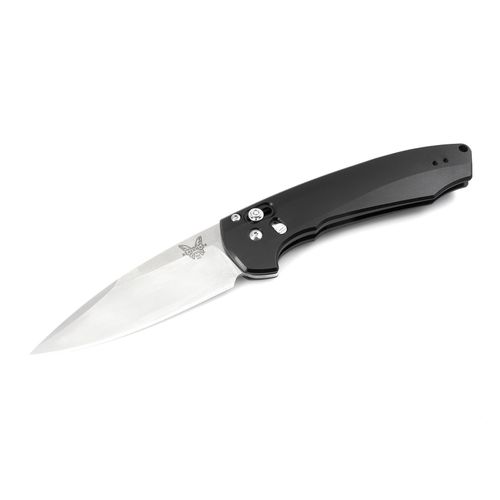 Knife - Arcane Drop Point Plain Edge Reversible Tip Up Clip Steel Blade / 490 - Benchmade - Modalova