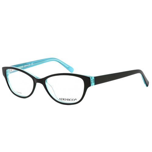 Women's Eyeglasses - Black Turquoise Full Rim Frame Demo Lens / Ad 201 0DB5 00 - Adensco - Modalova