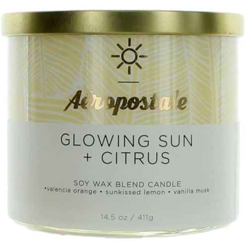 Candle Glowing Sun and Citrus - Soy Wax Blend 3 Wick Scented, 14.5 oz - Aeropostale - Modalova