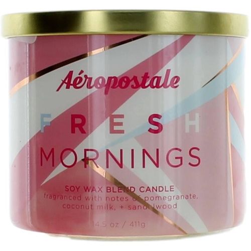 Candle Fresh Mornings - Soy Wax Blend 3 Wick Fine Fragranced, 14.5 oz - Aeropostale - Modalova