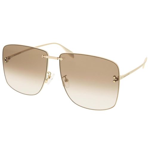 Unisex Sunglasses - Brown Gradient Lens Square / AM0343S-30011500002 - Alexander McQueen - Modalova