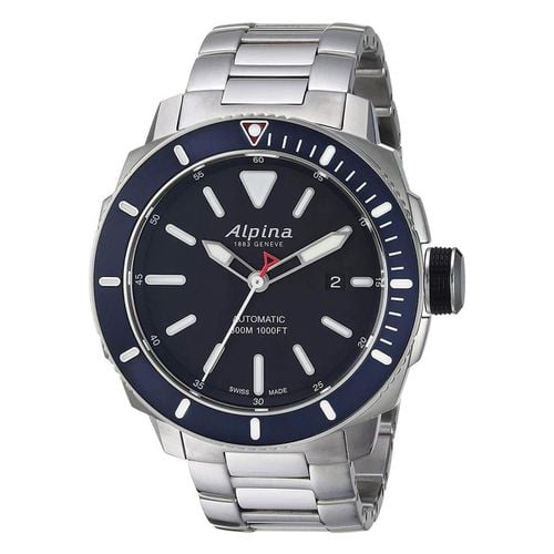 Men's Bracelet Watch - Seastrong Diver 300 Automatic Date / AL-525LBN4V6B - Alpina - Modalova