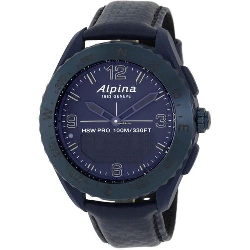 Men's Quartz Watch - AlpinerX Space Analog-Digital Dial Strap / AL-283SEN5NAQ6 - Alpina - Modalova