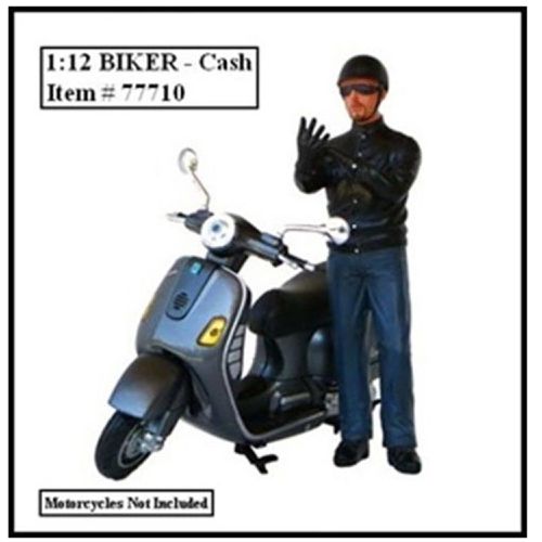 Figure - Biker Cash For 1:12 Scale Models Blister Pack 5.5 inch - American Diorama - Modalova