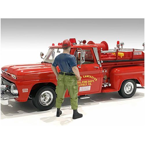 Figure - Firefighters Off Duty Polyresin for 1/24 Scale Models - American Diorama - Modalova