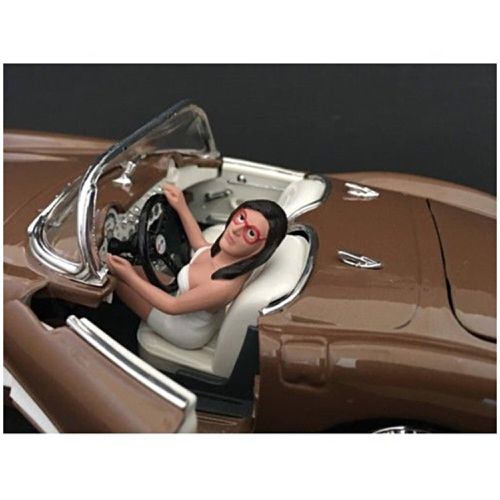 Figurine - Female Driving Polyresin For 1/18 Scale Models, 3 inch - American Diorama - Modalova