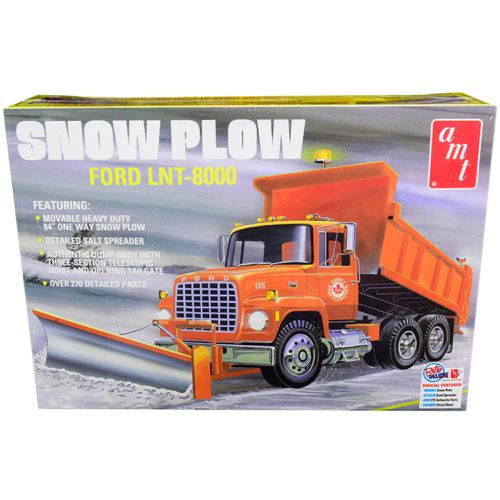 Model Kit - Skill 3 Ford LNT-8000 Snow Plow Truck Chrome Plated Parts Plastic - AMT - Modalova