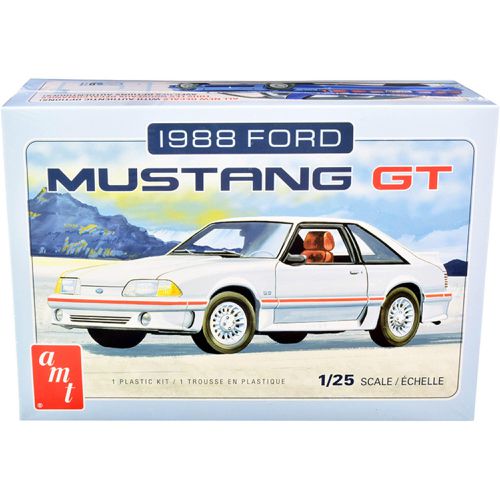 Scale Model Kit - Skill 2 1988 Ford Mustang GT Chrome Plated Small Parts - AMT - Modalova