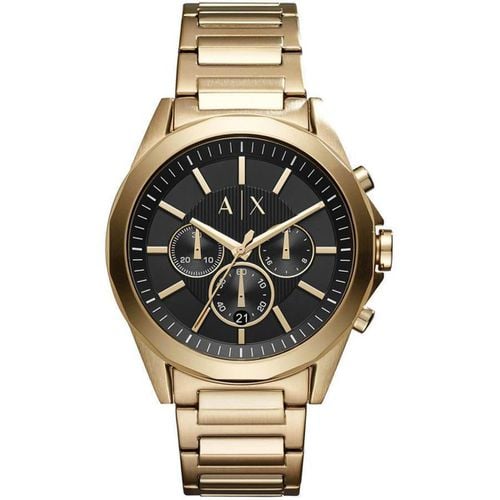 Men's Chronograph Watch - Drexler Black Dial Bracelet / AX2611 - Armani Exchange - Modalova