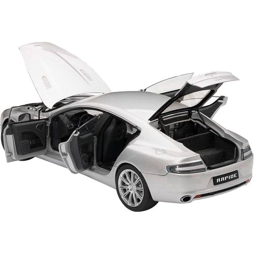 Diecast Model Car - Aston Martin Rapide Silver - Autoart - Modalova