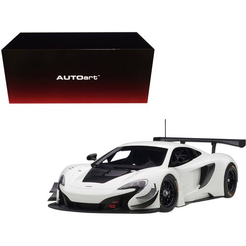 Model Car - Mclaren 650S GT3 White with Black Accents - Autoart - Modalova