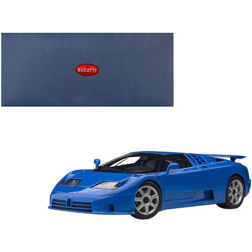 Model Car - Bugatti EB110 SS Super Sport French, Racing Blue and Silver - Autoart - Modalova