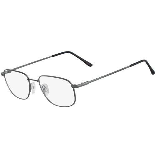 Men's Eyeglasses - Gunmetal Metal Full Rim Frame Demo Lens / 54 033 - Autoflex - Modalova