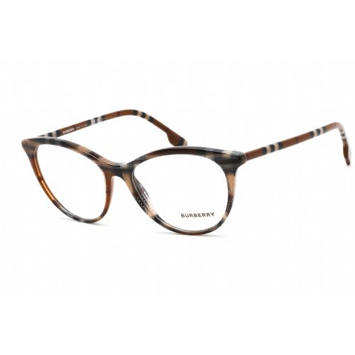 Women's Eyeglasses - Check Brown Plastic Cat Eye Shape Frame / 0BE2325 4005 - BURBERRY - Modalova