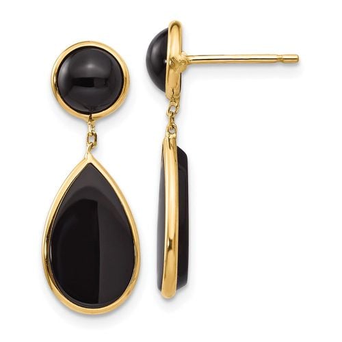 K Onyx Teardrop Dangle Post Earrings - Jewelry - Modalova