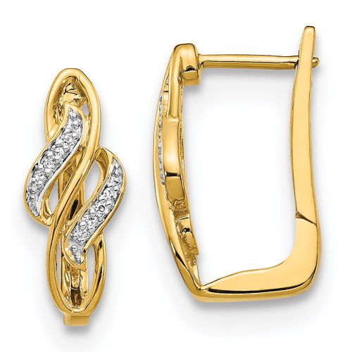 K Diamond Hinged Hoop Earring - Jewelry - Modalova