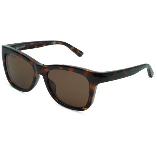 Unisex Sunglasses - Havana Full Rim Frame Brown Lens / BB0151S 2 - Balenciaga - Modalova