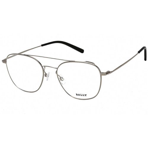 Men's Eyeglasses - Shiny Palladium Aviator Metal Frame Clear Lens / BY5005-D 016 - Bally - Modalova
