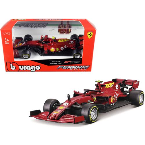 Scale Model Car - Ferrari Racing SF1000 #16 Charles Leclerc Tuscan GP - Bburago - Modalova