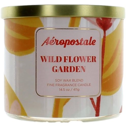 Candle Wild Flower Garden - Soy Wax Blend 3 Wick Fragranced, 14.5 oz - Aeropostale - Modalova
