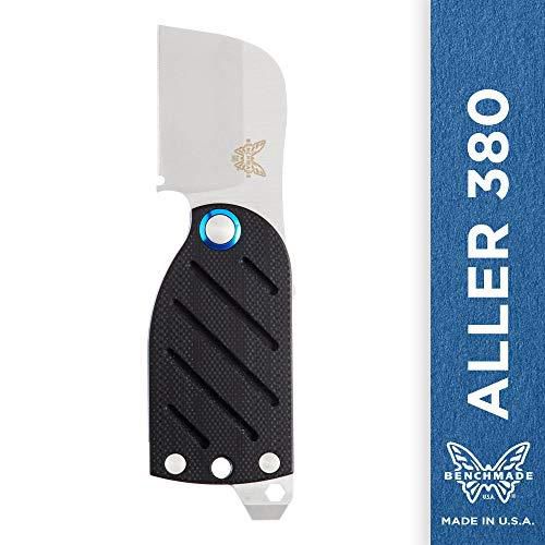 Folding Knife - Aller Wharncliffe Plain Blade Black G10 Handle / 380 - Benchmade - Modalova