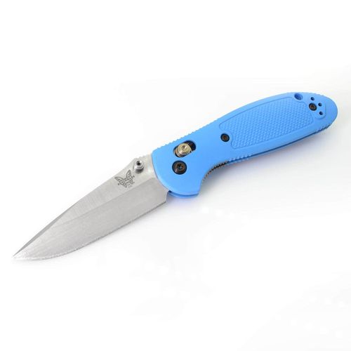 Folding Knife - Mini Griptilian Plain Steel Blade Blue Handle / 556-BLU-S30V - Benchmade - Modalova