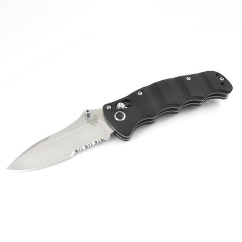 Folding Knife - Nakamura Axis Serrated Edge Steel Blade Axis Lock / 484S - Benchmade - Modalova