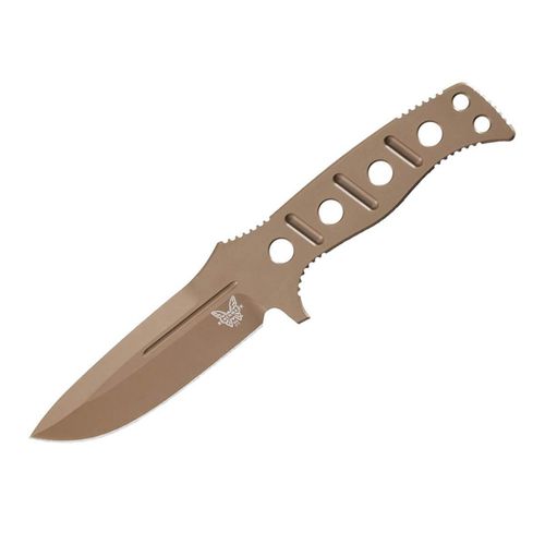 Knife - Fixed Adamas Olive Paracord Plain Drop Point Steel Blade / 375FE-1 - Benchmade - Modalova