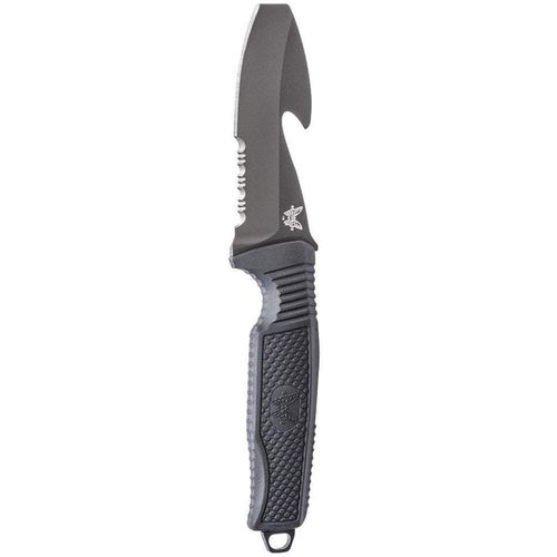Knife - H20 Rubberized Overmold Handle Fixed Steel Blade Dive / 112SBK-BLK - Benchmade - Modalova