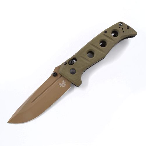 Knife with Ballistics Nylon Sheath - Mini Adamas Olive Drab Handle / 275FE-2 - Benchmade - Modalova