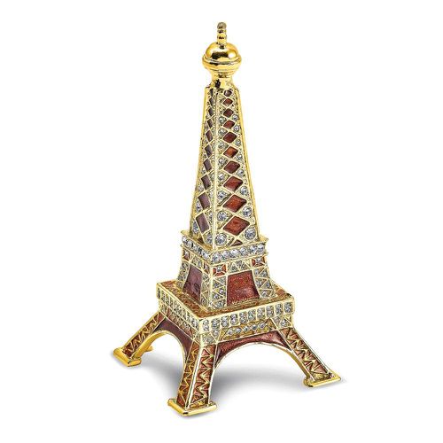 Bejeweled PARIS Eiffel Tower Ring Holder Trinket Box - Jewelry - Modalova