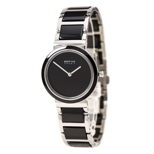 Women's Ceramic Black Dial Steel & Ceramic Bracelet Watch - Bering - Modalova