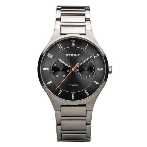 Titanium Men's Silver Titanium Quartz Watch - Bering - Modalova