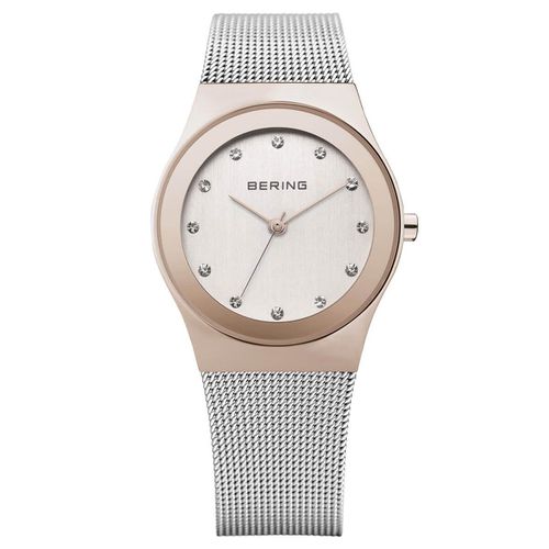 Women's Classic Crystal Mesh Bracelet Watch - Bering - Modalova