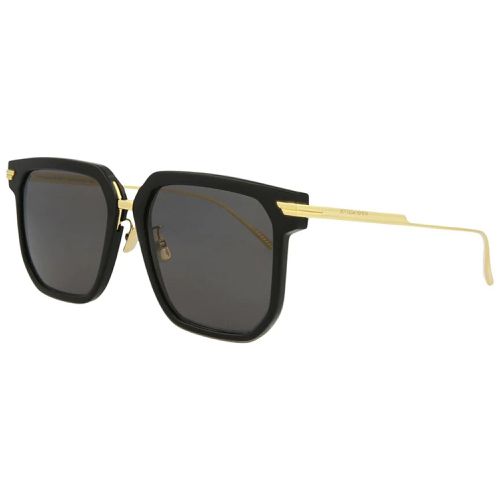 Women's Sunglasses - Black and Gold Square Frame / BV1083SA-30009178001 - Bottega Veneta - Modalova