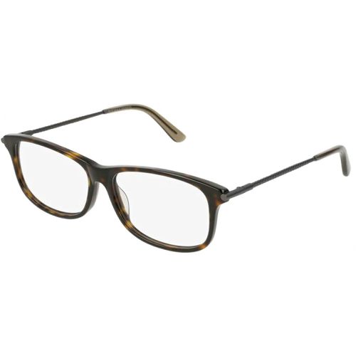 Men's Eyeglasses - Havana Ruthenium Frame / BV0187O 006 - Bottega Veneta - Modalova