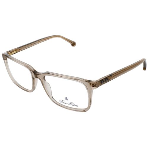Men's Eyeglasses - Transparent Brown Rectangular Frame / 0BB2033 6143 - Brooks Brothers - Modalova
