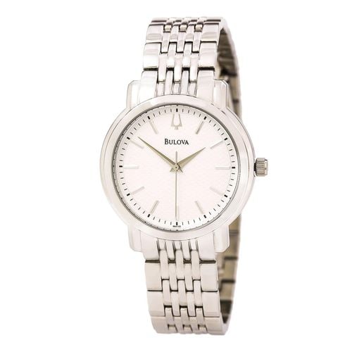 A150 Men's Dress Silver Dial Stainless Steel Bracelet Watch - Bulova - Modalova
