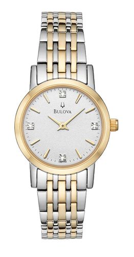 P115 Women's Diamond Two Tone Watch - Bulova - Modalova