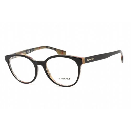 Unisex Eyeglasses - Top Black On Vintage Check Plastic Frame / BE2315 3838 - BURBERRY - Modalova