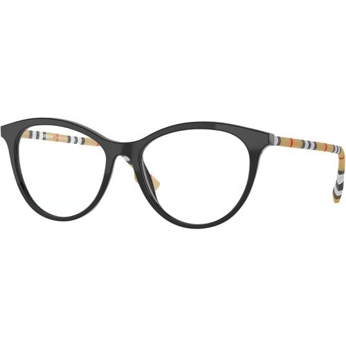 Women's Eyeglasses - Full Rim Black Acetate Cat Eye Frame / 0BE2325 3853 - BURBERRY - Modalova