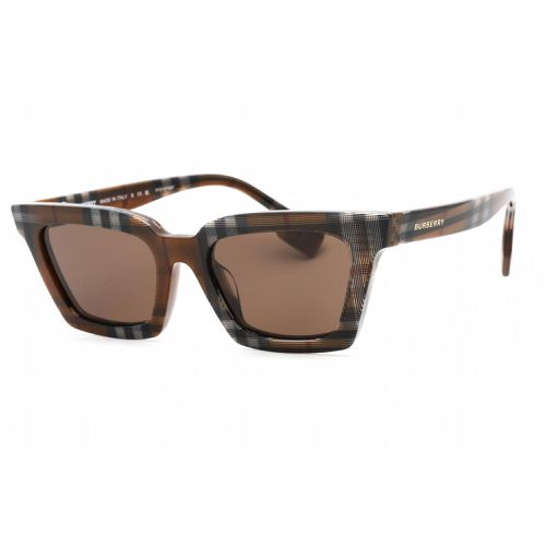 Women's Sunglasses - Check Brown Rectangular Shape Frame / 0BE4392U 396673 - BURBERRY - Modalova
