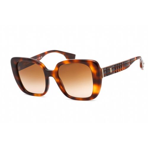 Women's Sunglasses - Full Rim Havana Plastic Cat Eye Frame / 0BE4371 331613 - BURBERRY - Modalova