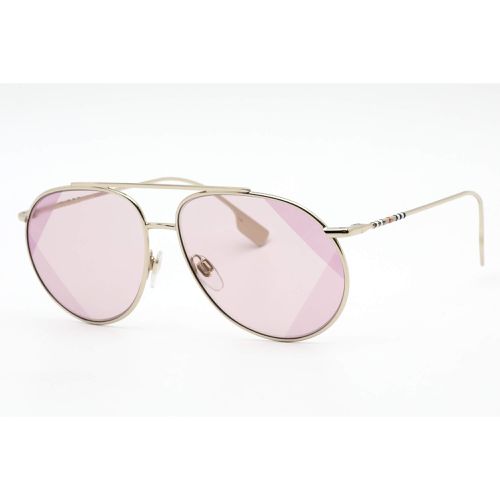 Women's Sunglasses - Light Gold Aviator Frame Pink Lens / 0BE3138 110984 - BURBERRY - Modalova