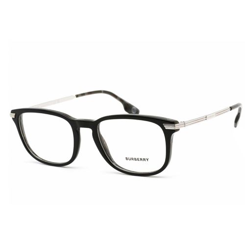 Men's Eyeglasses - Black Frame Clear Demo Lens Fixed Nose Pads / 0BE2369 3829 - BURBERRY - Modalova