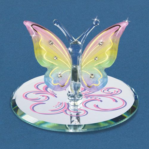 Butterfly Rainbow Flutter Glass Figurine - Jewelry - Modalova