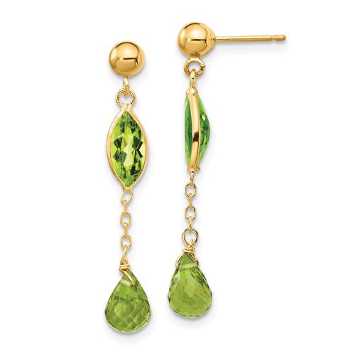 K Peridot Post Earrings - Jewelry - Modalova