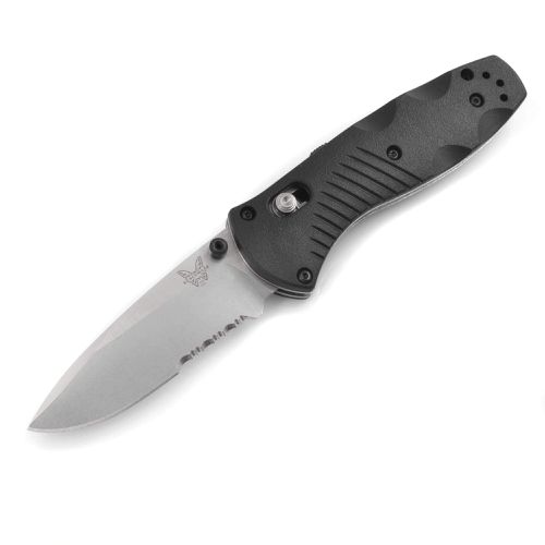 Folding Knife - Mini Barrage Serrated Edge Axis Assist / 585S - Benchmade - Modalova